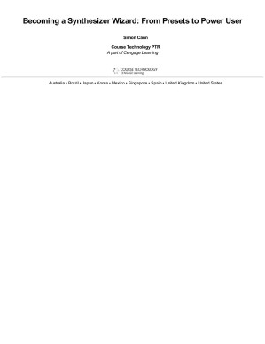 Becoming a synthesizer wizard from presets to power user.: Description based on print version record.: Includes index By Simon Cann [Cann, Simon]
